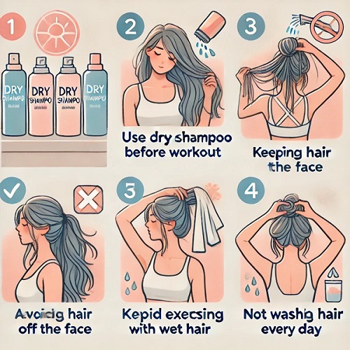 Consejos para ayudar al cabello no a ser grasiento y grasiento incluso cuando hace ejercicio. Foto: Ai - Minh Hoang