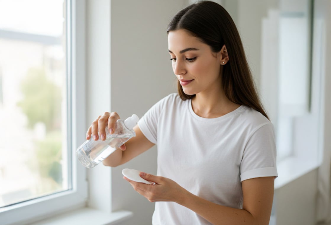 Choosing the right makeup drops will help women have clean and healthy skin. Photo: AI - Dat