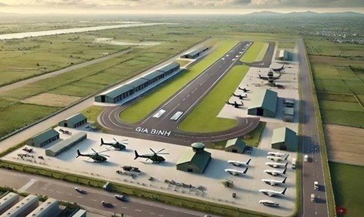 Phối cảnh dự án sân bay Gia Bình (tỉnh Bắc Ninh). Ảnh: VGP