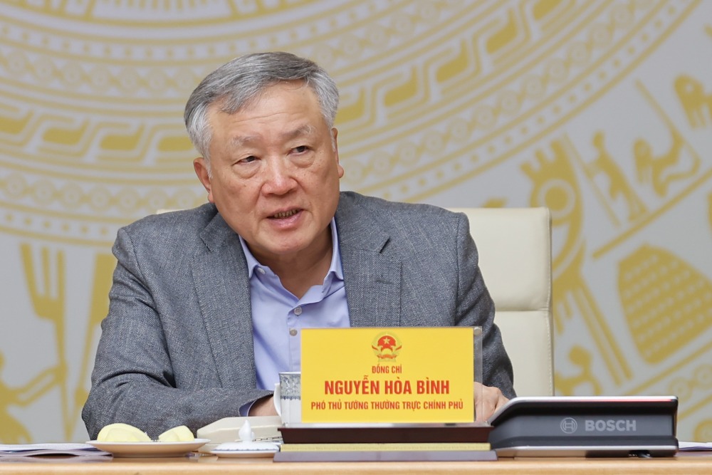 Deputy Prime Minister Nguyen Hoa Binh is the Head of the Steering Committee for the arrangement of administrative units at all levels and the development of a 2-level local government model. Photo: Nhat Bac