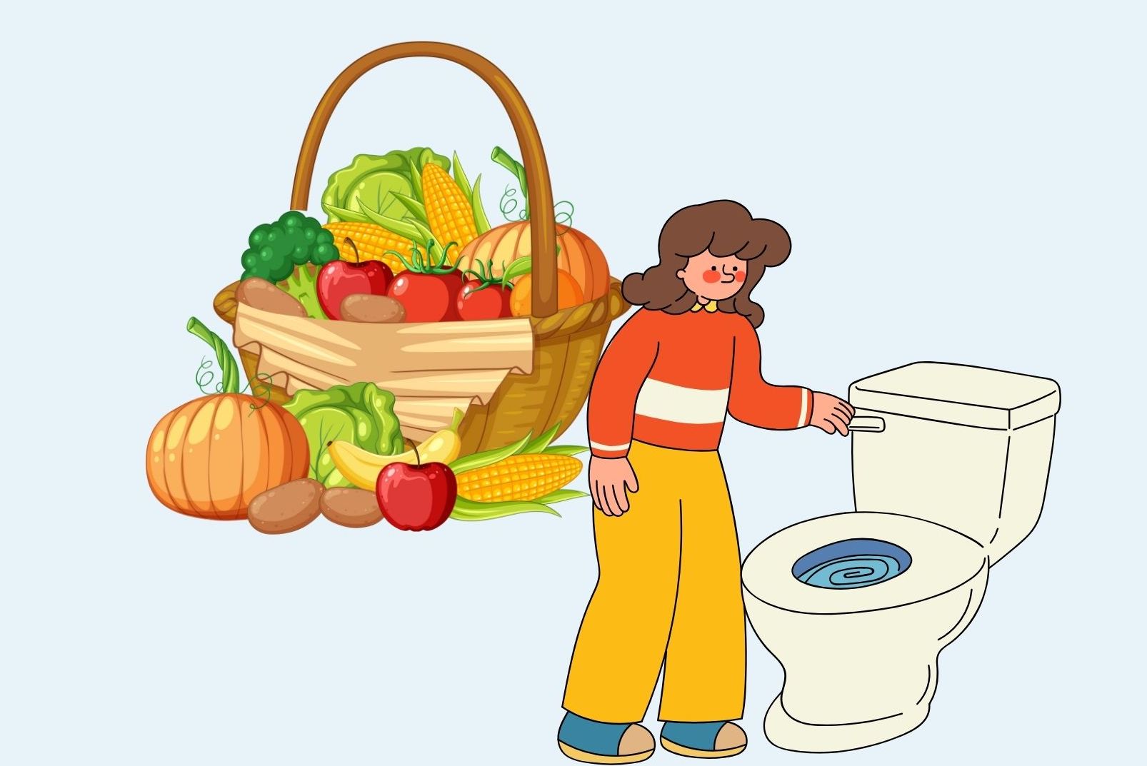 Prepare fertilized apples with vegetables rich in fiber. Graphics: Linh Dan