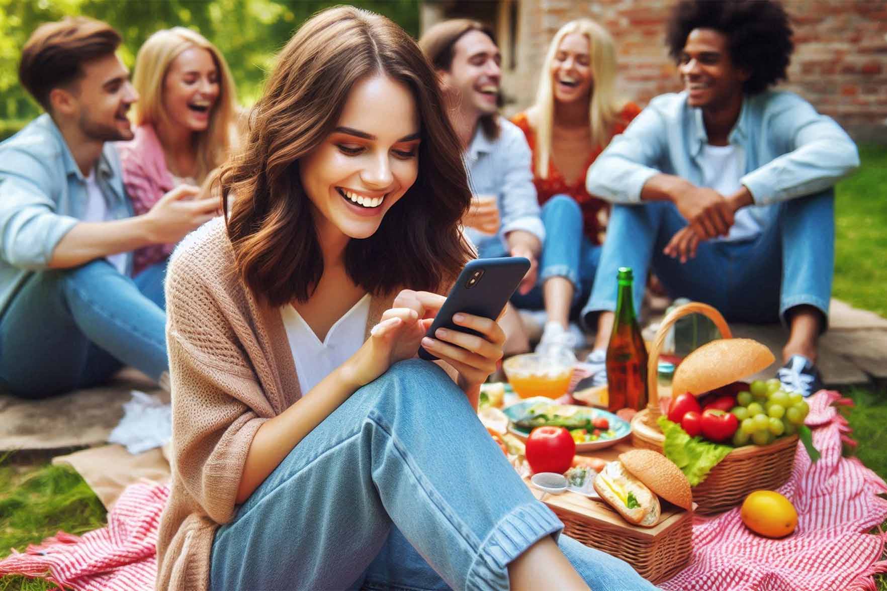 Controlling your phone time will help you improve your brain health, enhance social connections and bring good sleep. Photo - AI: Cat Tien