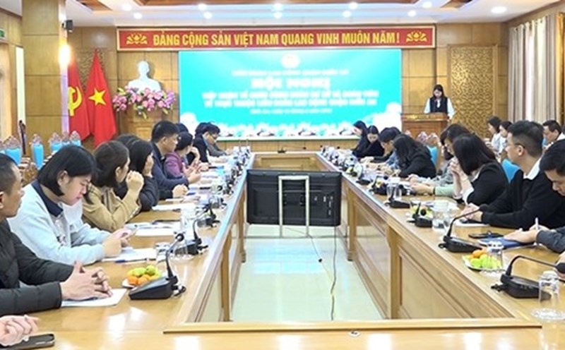 Kien An District Labor Federation, Hai Phong received 31 grassroots unions. Photo: Kien An District Portal