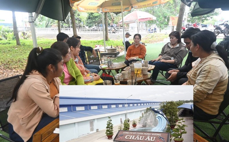 Many workers who used to work at Europa Joint Stock Company (My Tho City, Tien Giang Province) reported that this enterprise was slow to pay social insurance. Photo: Thanh Nhan