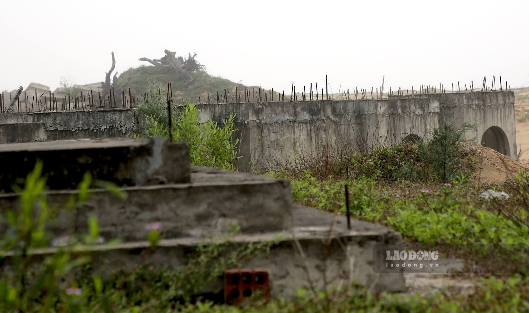 The Thanh Ha - Da Nhat Resort project has been "shelved" for a long time. Photo: Cong Sang