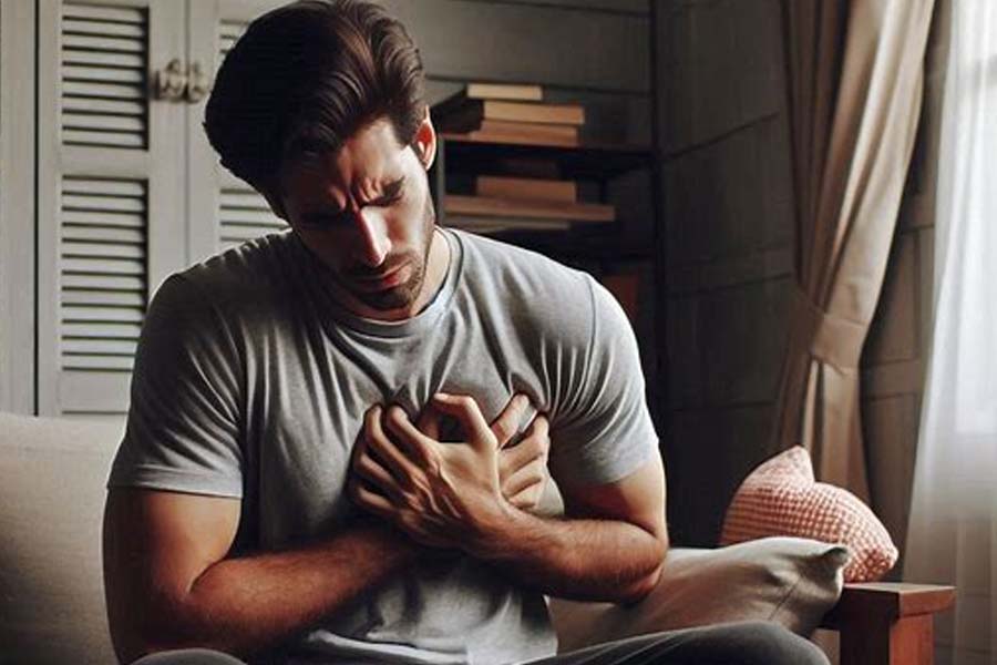 Difficulty breathing while lying down is a common symptom that can be caused by many different reasons, and needs to be diagnosed and treated promptly. Photo: Ai - Thien Nhan