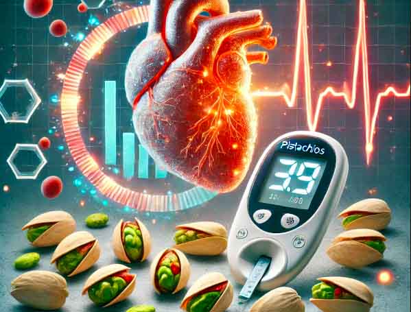 Pistachios have an impact on blood sugar. Photo AI