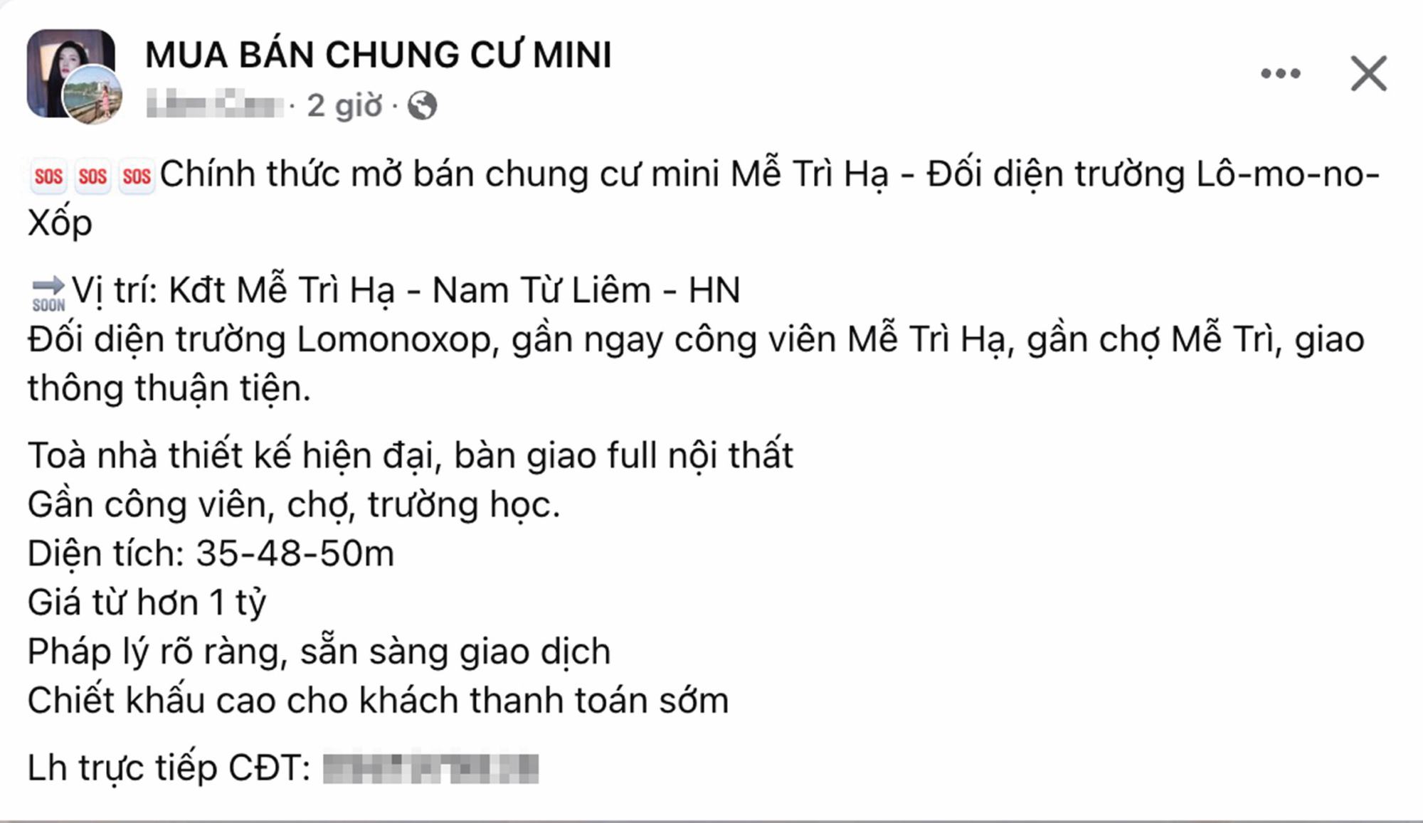 Bai quang cao ban nha cua Tuyen tren mang xa hoi. Anh: Thuy Duong