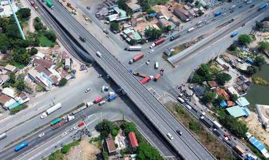 Nút giao thông Mỹ Thủy (TP Thủ Đức, TPHCM).  Ảnh: Anh Tú