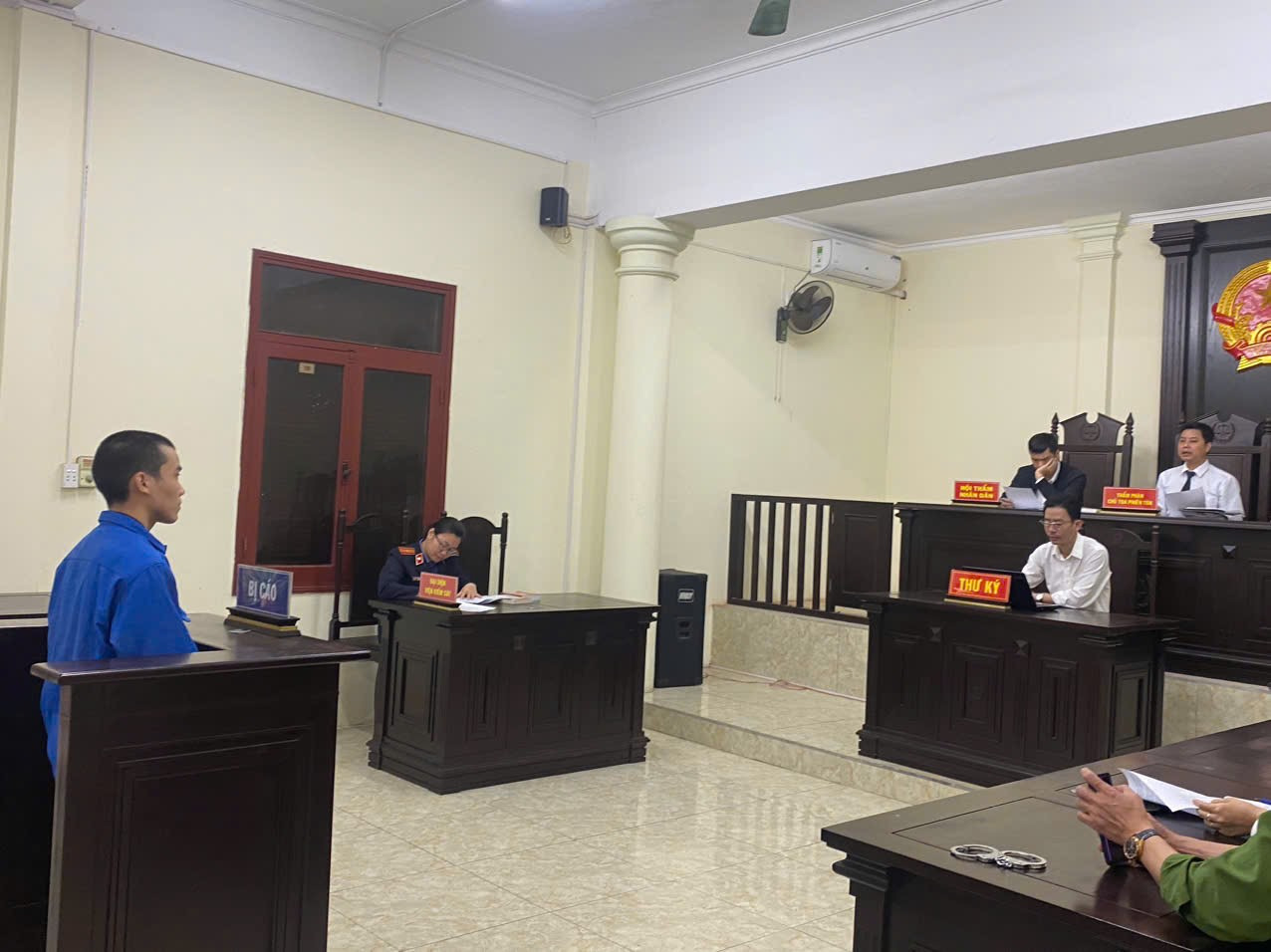 The trial of a subject producing prohibited goods in Hai Duong. Photo: Thanh Ha District Portal
