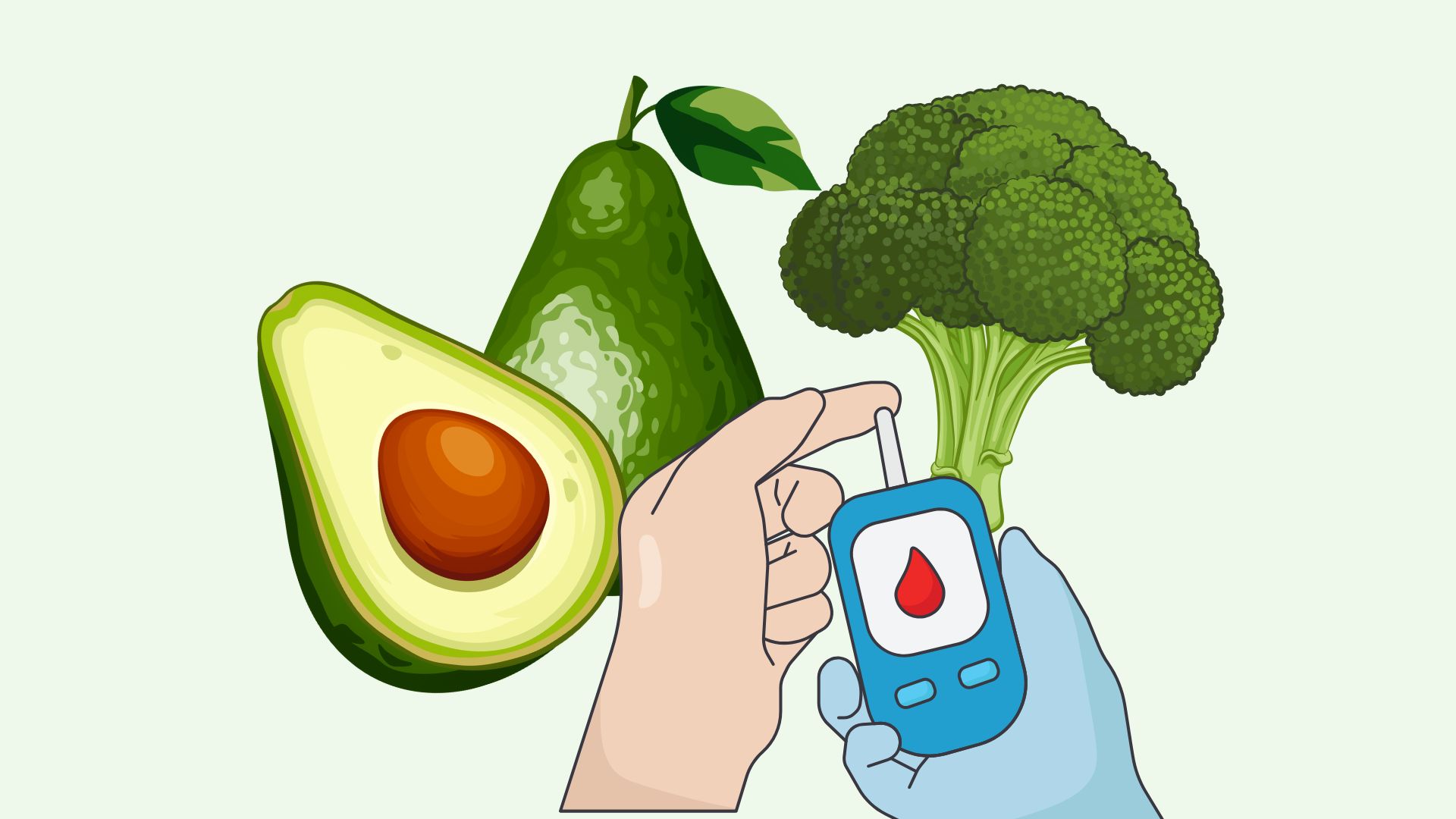 Alimentos que ayudan a ajustar facilmente el azucar en la sangre. Grafico: Linh Dan