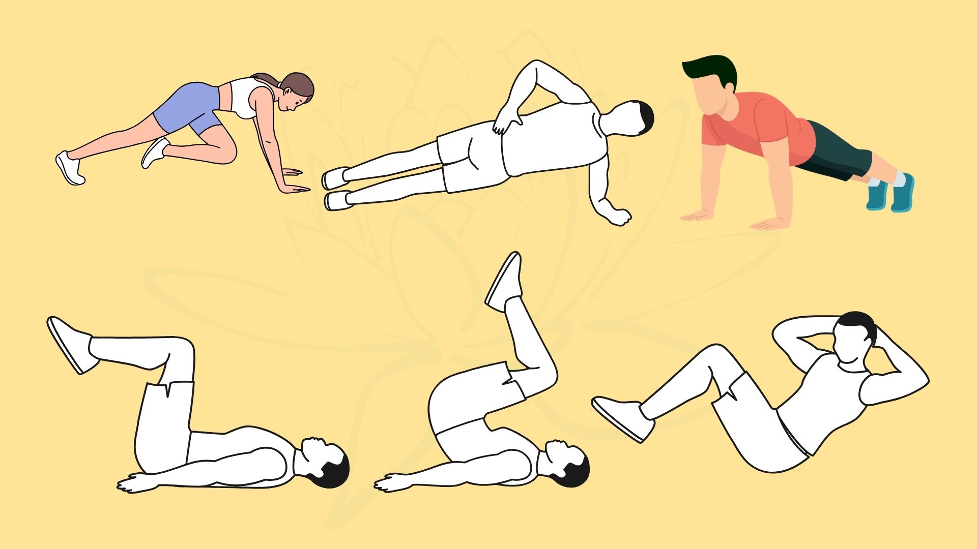 6 super effective abdominal exercises at home. Graphics: Dinh Dinh