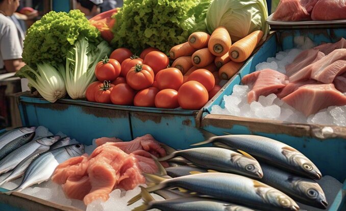 Foods that help boost children's immunity. Photo: AI