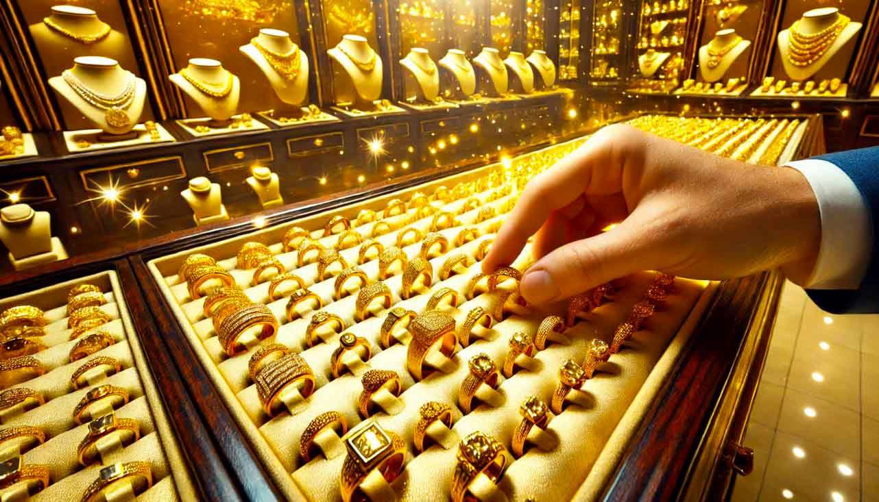 Gold prices hit a historic peak, continuing to affirm their role as a safe haven against economic fluctuations. Photo: Phan Anh