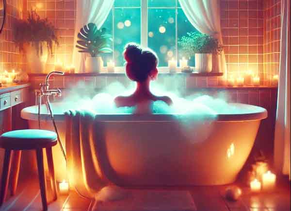 Water temperature and showering method affect life expectancy. Photo AI