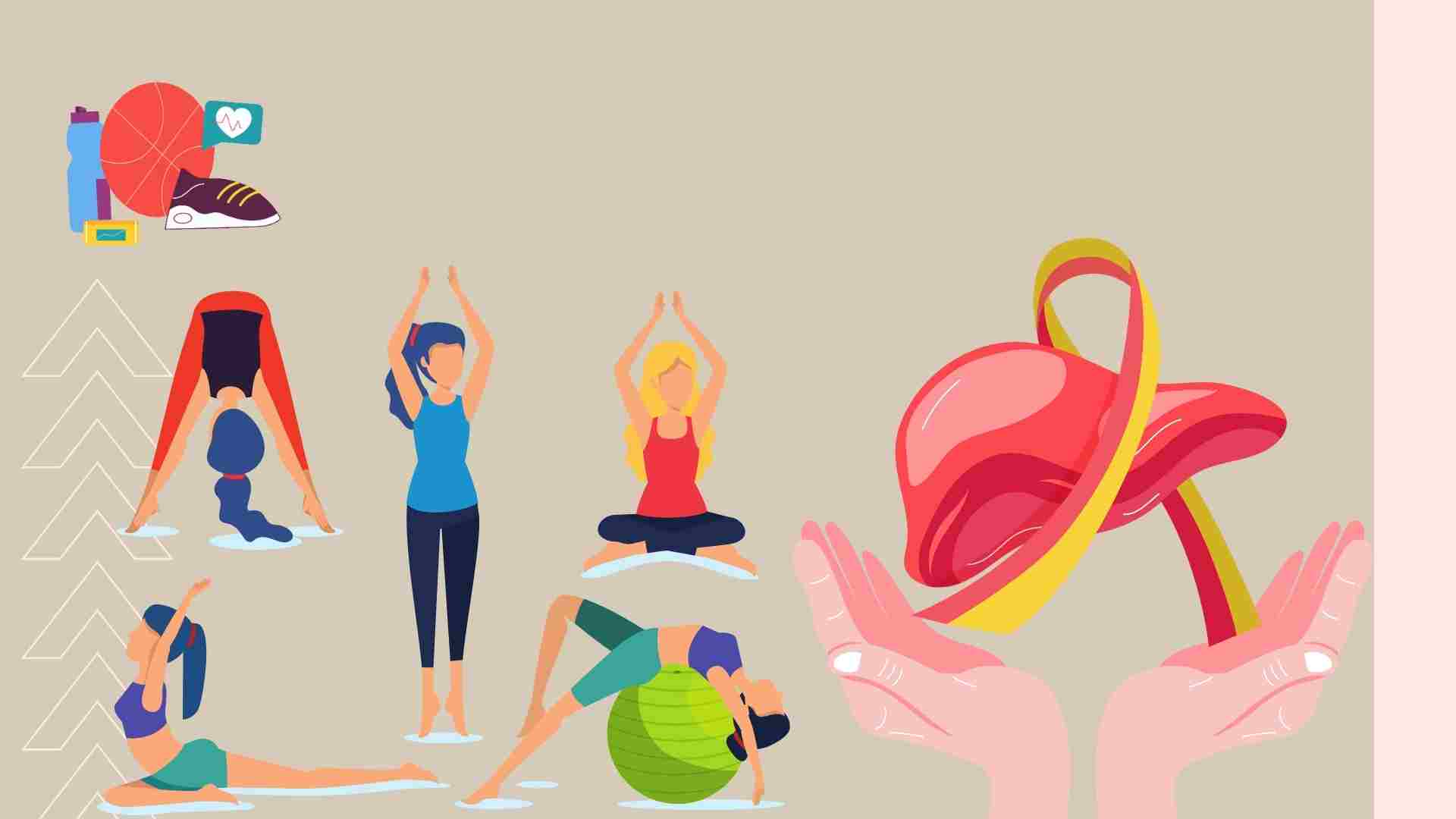 Exercise helps purify and is good for the liver. Graphics: Ha May