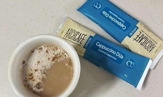 Một trong số những loại cà phê dừa của Việt Nam được yêu thích ở Hàn Quốc. Ảnh cắt từ video