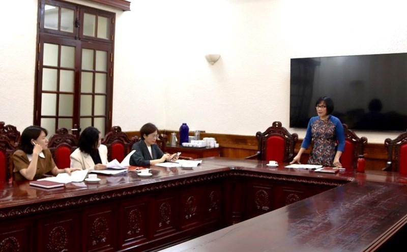 The Ministry of Justice held a meeting to deploy the task of amending and supplementing the 2013 Constitution. Photo: Ministry of Justice