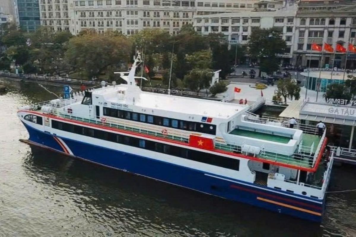 The Phu Quy Express high-speed train is expected to operate on the Ho Chi Minh City - Con Dao route from March 29. Photo: Phu Quy Express