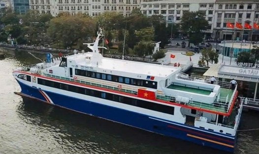 Tàu cao tốc Phú Quý Express được dự kiến vận hành tuyến TPHCM - Côn Đảo kể từ 29.3. Ảnh: Phú Quý Express