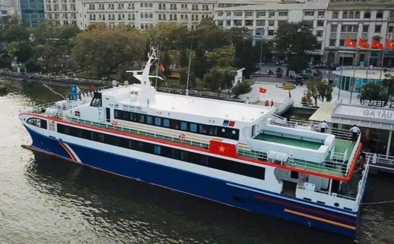 The Phu Quy Express high-speed train is expected to operate on the Ho Chi Minh City - Con Dao route from March 29. Photo: Phu Quy Express