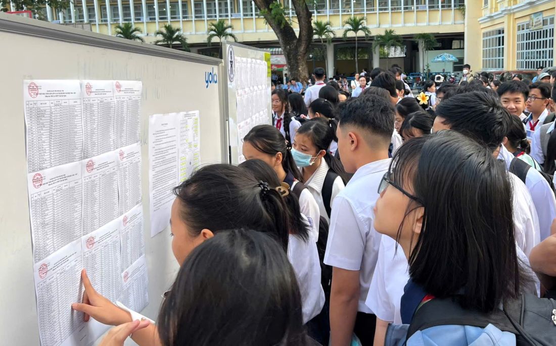 More than 3,500 grade 9 students in Ho Chi Minh City participated in the city-level excellent student exam for the 2024-2025 school year. Photo: Quyen Nguyen