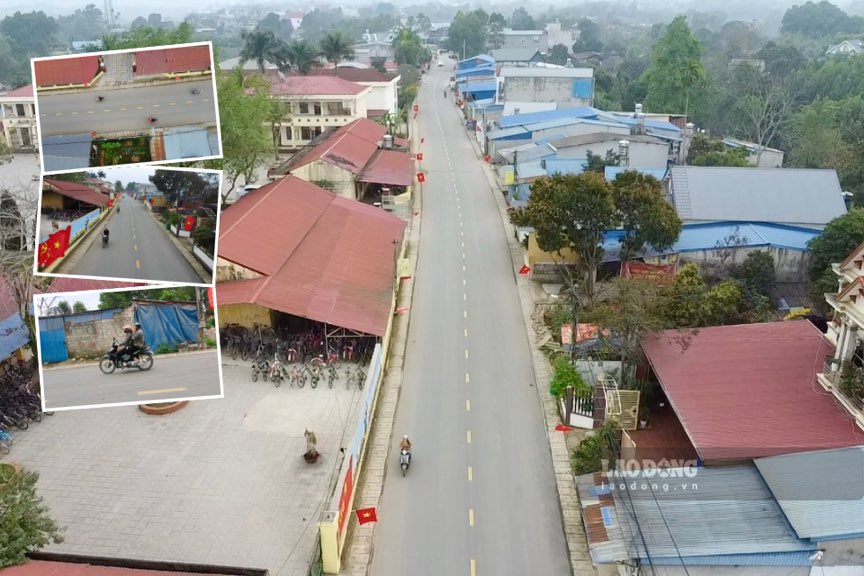 The mountainous route with an investment of nearly 10 billion VND/km in the mountainous district of Thai Nguyen has been opened to traffic. Photo: Nguyen Hoan.