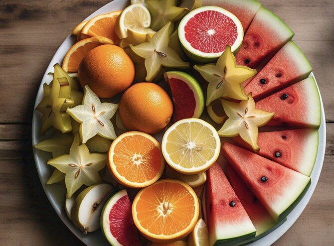 5 fruits that are good for people with flu. Photo: AI