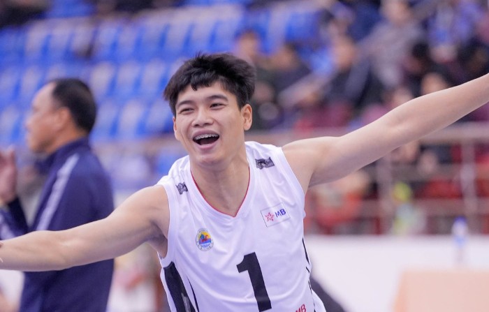 Volleyball player Dinh Van Duy. Photo: Vietnam Volleyball