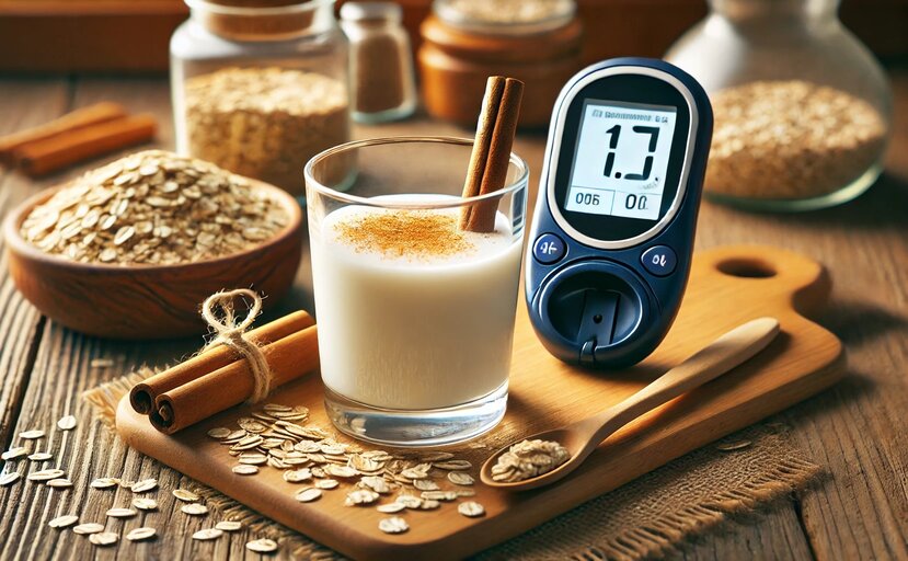 Homemade milk helps prevent spikes in blood sugar. Photo: AI