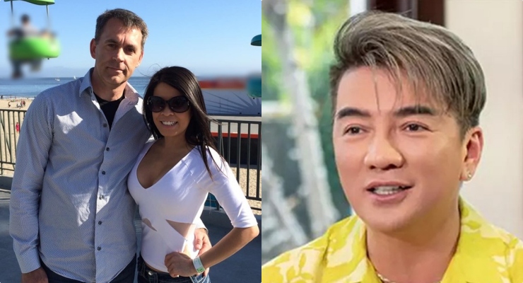 Bich Tuyen and Dam Vinh Hung couple. Photo provided by Bich Tuyen, cut from the clip.