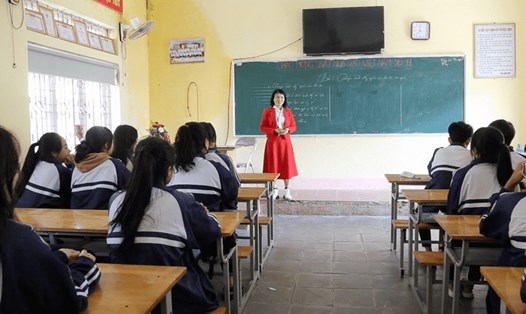 Bộ Giáo dục và Đào tạo ngày 14.3 công bố báo cáo đánh giá việc thực hiện Thông tư 29 về dạy thêm, học thêm, sau một tháng có hiệu lực. Ảnh: Trang Hà