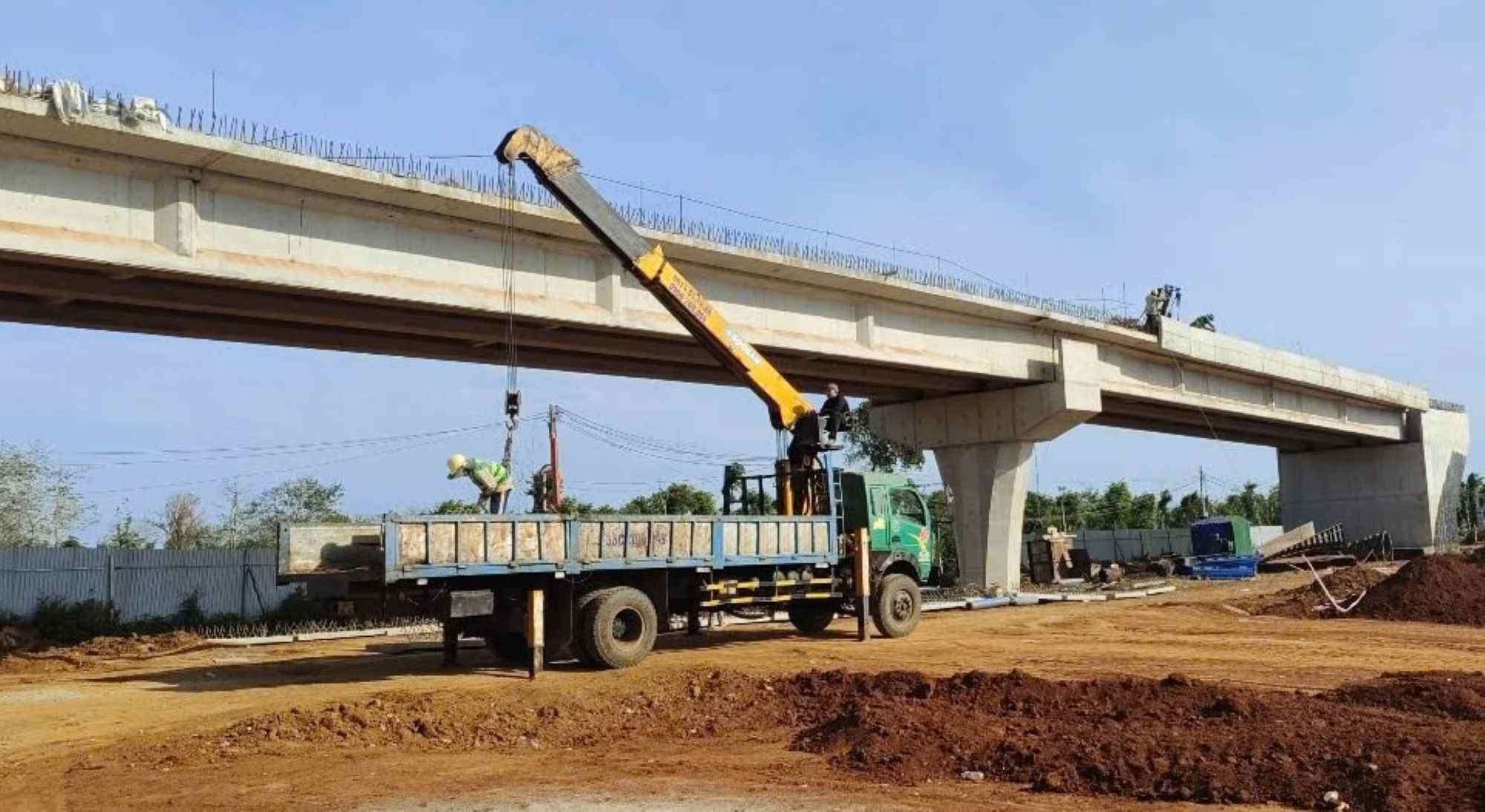 Construction Corporation No. 1 is undergoing prolonged delays in the Khanh Hoa - Buon Ma Thuot expressway project. Photo: Bao Trung