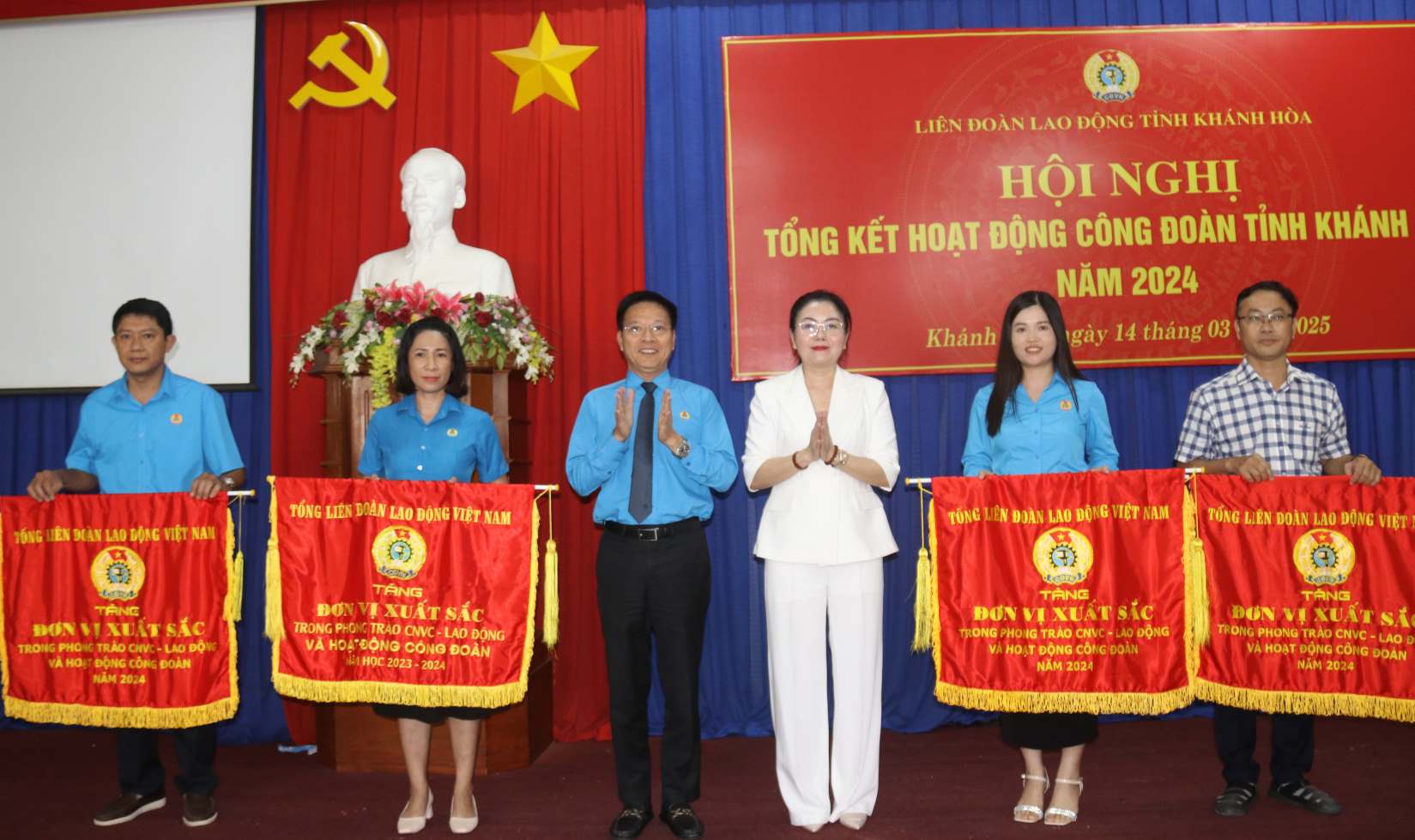 Nam 2024, Khanh Hoa co 4 don vi duoc Tong Lien doan tang co thi dua xuat sac. Anh: Phuong Linh