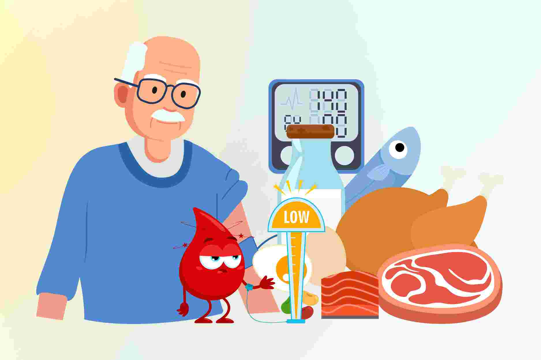 Nutrition helps people with low blood pressure stay full of energy