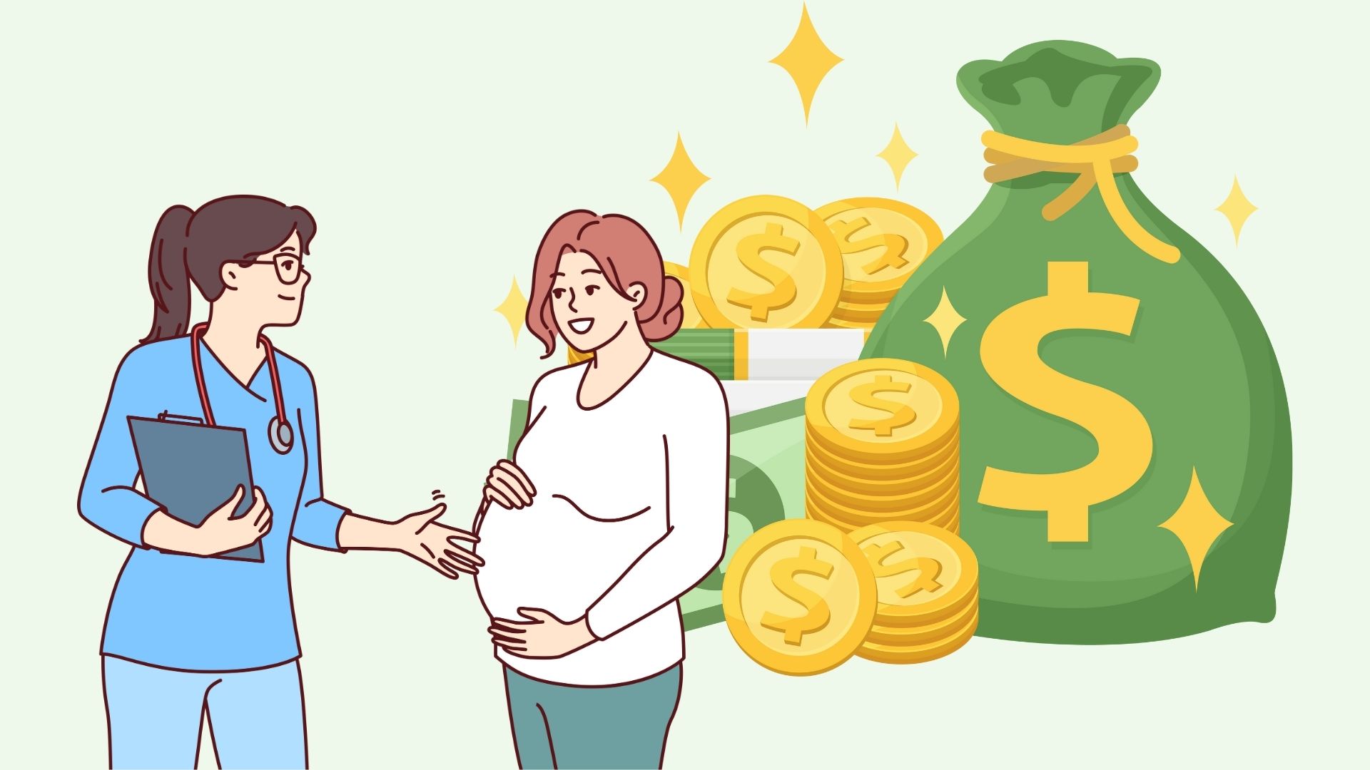 Time to pay social insurance to receive the latest maternity benefits. Graphics: Linh Dan