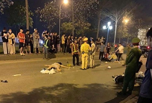 The scene of the collision that killed 3 people. Photo: Duc Minh