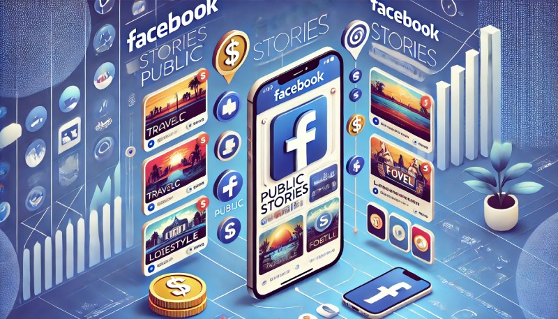 Meta opens a money-making feature from Facebook Stories. Illustrative photo created by AI