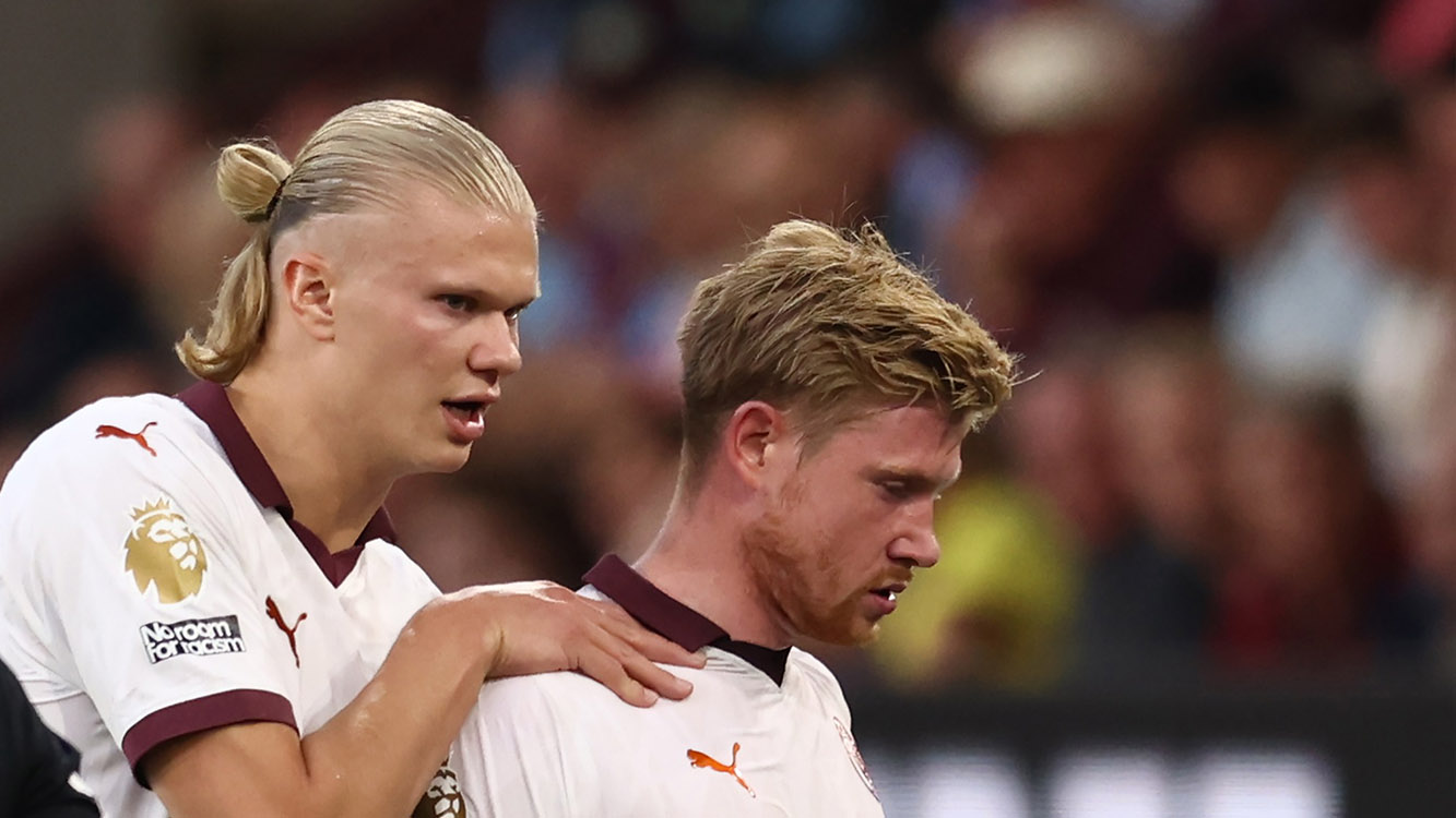 Man City host Brighton in round 29 of the Premier League. Photo: AFP