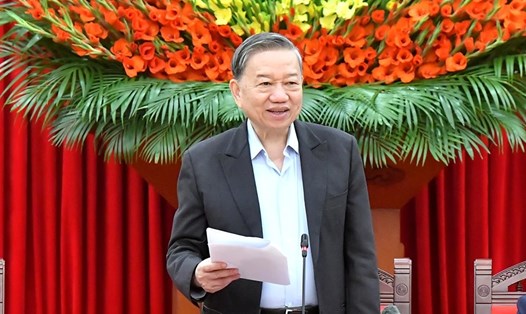 Tổng Bí thư Tô Lâm nhấn mạnh các yêu cầu trong việc xây dựng Báo cáo chính trị tại Đại hội XIV của Đảng. Ảnh: Đăng Khoa