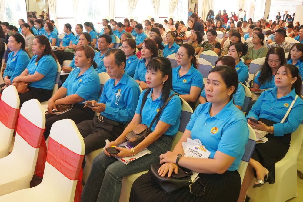 Đối tượng tham gia Cuộc thi là đoàn viên công đoàn và người lao động trên địa bàn TP Cần Thơ. Ảnh: Tạ Quang