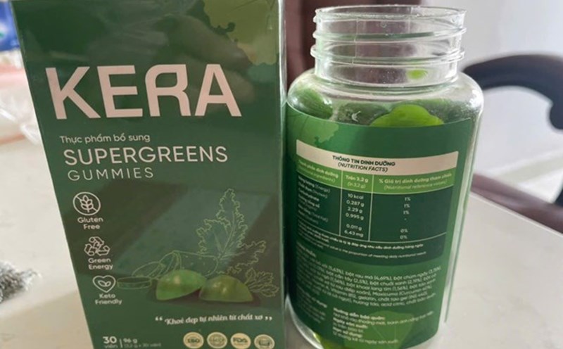 Recently, many types of food and prescription products such as Kera vegetable candy have been advertised sparingly, causing a stir in public opinion. Photo: Thanh Chan