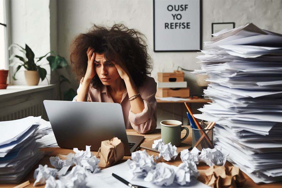 Women are at higher risk than men in developing problems related to stress stroke. Photo - AI: Cat Tien