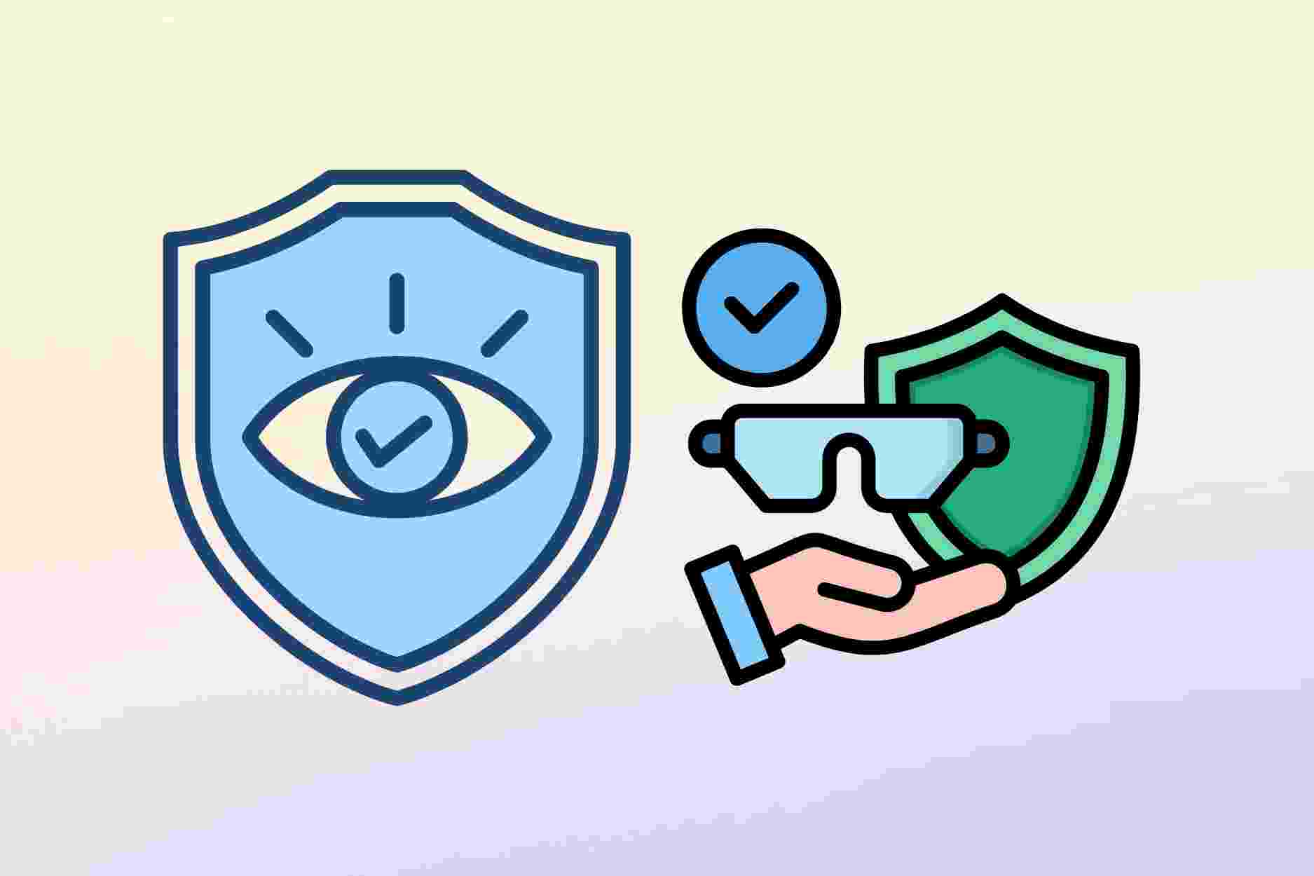 Surprised with the extremely easy eye protection tips. Graphics: Dinh Dinh