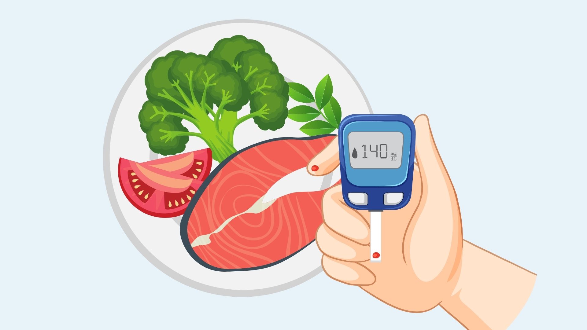 Tips to adjust the diet for people with high blood sugar. Graphics: Linh Dan