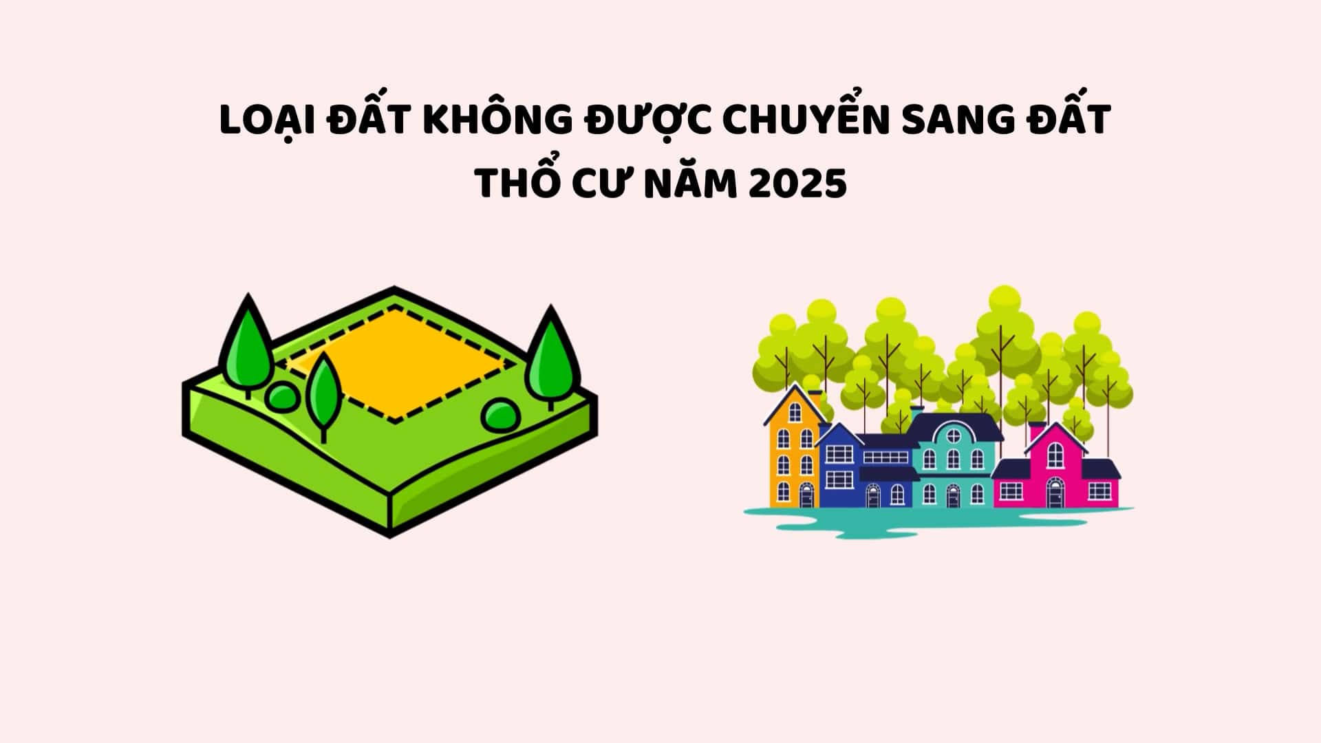 Types of land that cannot be converted to residential land in 2025. Graphics: Huyen Trang