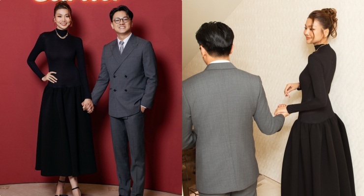 Thanh Hang and her husband. Photo: Provided by the character.