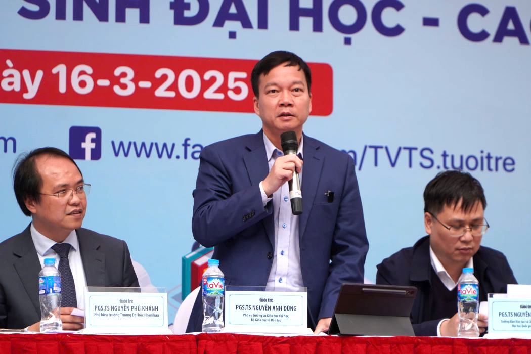 PGS.TS Nguyễn Anh Dũng - Phó Vụ trưởng Vụ Giáo dục Đại học, Bộ GDĐT. Ảnh: Anh Đức 