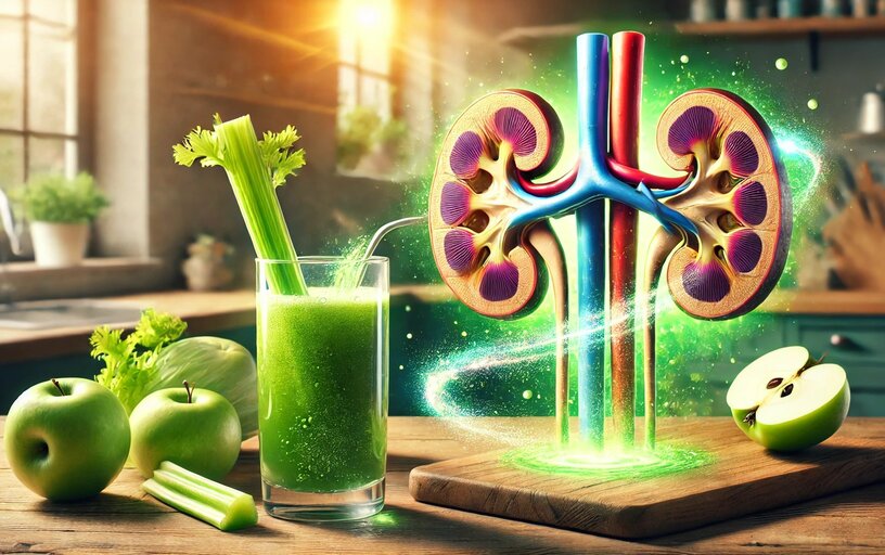 Sup rate kidney detox with just one glass of juice every morning. Photo: AI