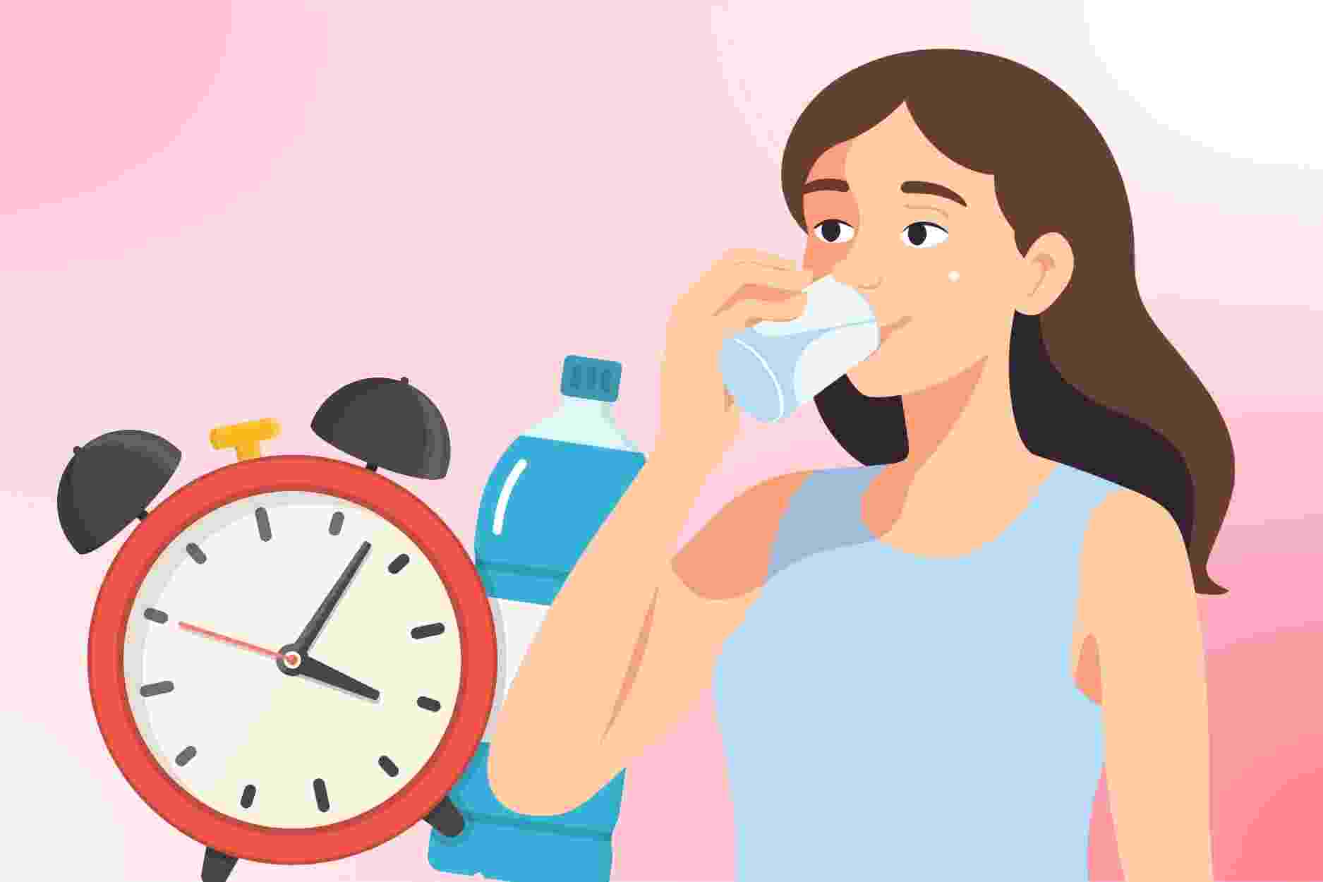 Tips on how to drink water to effectively detoxify and nourish the skin. Graphics: Dinh Dinh